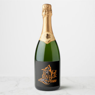 Étiquettes Pour Bouteilles De Vin Mousseux Halloween, Halloween Trick ou Treat, Halloween Bat