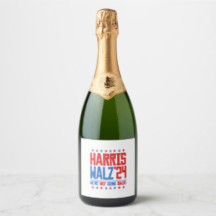 Étiquettes Pour Bouteilles De Vin Mousseux HARRIS WALZ 2024 - Nous ne reviendrons pas