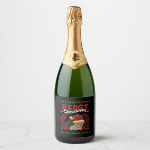 Étiquettes Pour Bouteilles De Vin Mousseux Hérisson Noël laid Noël Noël Noël Noël Noël Noël c