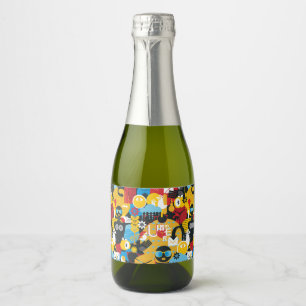 Étiquettes Pour Bouteilles De Vin Mousseux Heure d'été