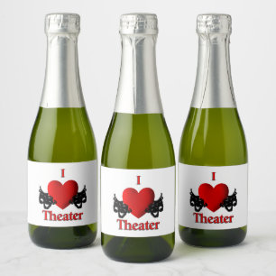Étiquettes Pour Bouteilles De Vin Mousseux I Heart Theatre