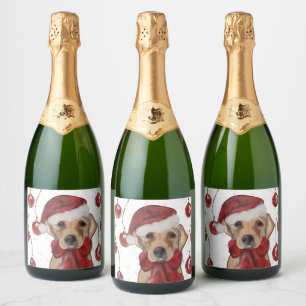 Étiquettes Pour Bouteilles De Vin Mousseux Impression sur toile Labrador Retriever