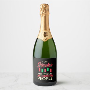 Étiquettes Pour Bouteilles De Vin Mousseux Investisseur J'Aime Les Stocks