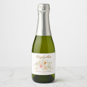 Étiquettes Pour Bouteilles De Vin Mousseux Jardin Chic Fleurs Mariage Shower