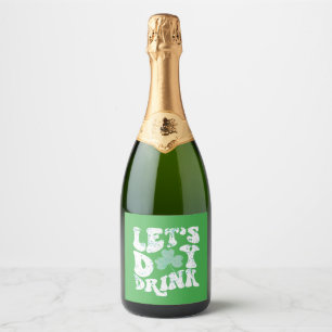 Étiquettes Pour Bouteilles De Vin Mousseux Jour Buvons St Patrick Paddy Lucky Charm