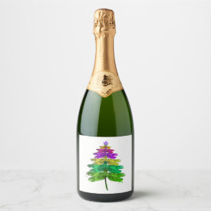 Étiquettes Pour Bouteilles De Vin Mousseux Joyeux Noël Dragonfly Christmas Tree T Shirt