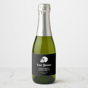 Étiquettes Pour Bouteilles De Vin Mousseux Jusqu'à ce que la mort nous sépare, la fête Bachel