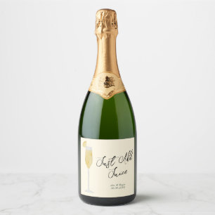 Étiquettes Pour Bouteilles De Vin Mousseux Juste ajouter Mimosa Champagne Prosecco Mariage