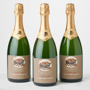 Étiquettes Pour Bouteilles De Vin Mousseux La Pomme De Notre Baby shower Oeil