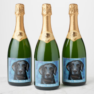 Étiquettes Pour Bouteilles De Vin Mousseux Labrador Retriever
