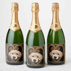 Étiquettes Pour Bouteilles De Vin Mousseux Labrador Retriever