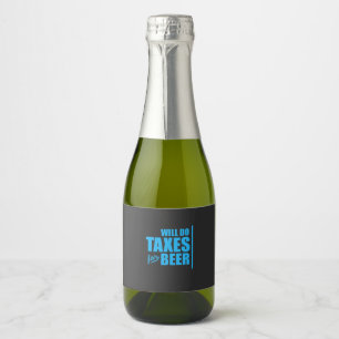 Étiquettes Pour Bouteilles De Vin Mousseux Le Comptable Effectuera Des Taxes Pour La Bière