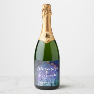 Étiquettes Pour Bouteilles De Vin Mousseux Le paradis des forêts de montagne