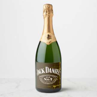 Étiquettes Pour Bouteilles De Vin Mousseux Le vieux logo n° 7 de Jack Daniel