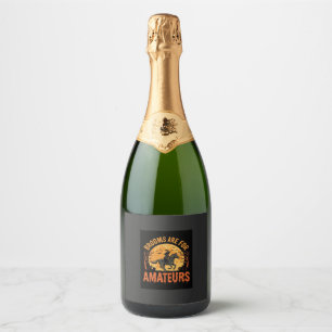 Étiquettes Pour Bouteilles De Vin Mousseux Les Balais De Chevalier De Sorcière D'Halloween So