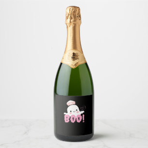 Étiquettes Pour Bouteilles De Vin Mousseux Les Chemises Infirmières D'Halloween Femme Boo ! T