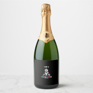 Étiquettes Pour Bouteilles De Vin Mousseux Licorne Panda Mignonne Je Suis Une Fille Magique P