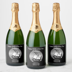 Étiquettes Pour Bouteilles De Vin Mousseux Livre D'Argent Et Qualité