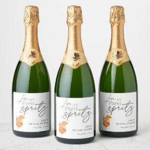Étiquettes Pour Bouteilles De Vin Mousseux Love at First Spritz Enterrement de Vie de Jeune F