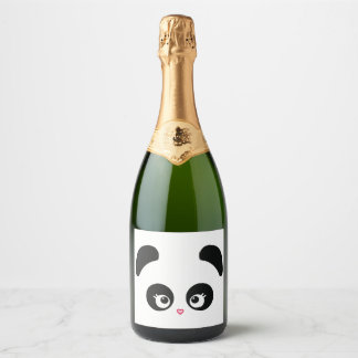 Étiquettes Pour Bouteilles De Vin Mousseux Love Panda®
