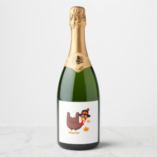 Étiquettes Pour Bouteilles De Vin Mousseux Main Turquie Langue Signale Américaine Je Vous Aim