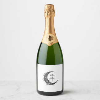 Étiquettes Pour Bouteilles De Vin Mousseux Mandala Libellule Gothique Libellules (1)