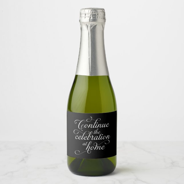 Étiquettes Pour Bouteilles De Vin Mousseux Mariage (Devant)