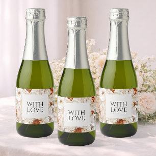 Étiquettes Pour Bouteilles De Vin Mousseux Mariage avec Amour
