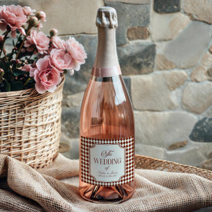 Étiquettes Pour Bouteilles De Vin Mousseux Mariage de Luxe Bourgeoisie Bourgeoise Bourgogne V