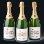 Étiquettes Pour Bouteilles De Vin Mousseux Mariage Las Vegas<br><div class="desc">Préparez-vous pour un mariage Las Vegas mémorable avec ces étiquettes de bouteille mariage personnalisables! Un détail qui conviendra à merveille à l'heure de l'apéro,  à la réception d'accueil ou après la fête.</div>