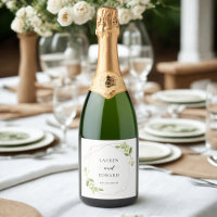 Mariage personnalisé avec verdure géométrique mode