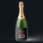 Étiquettes Pour Bouteilles De Vin Mousseux Merry Christmas to a Pop Pop of Great Awesome<br><div class="desc">Merry Christmas to a Pop Pop of Great Awesome</div>