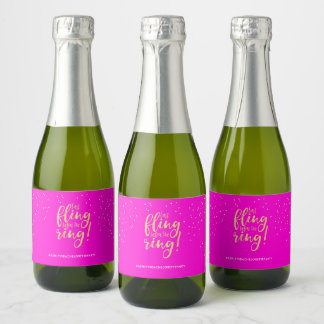 Étiquettes Pour Bouteilles De Vin Mousseux Mini bouteilles de vin pour enterrement de vie de