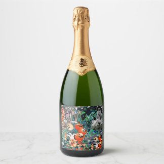 Étiquettes Pour Bouteilles De Vin Mousseux My Super Halloween V2