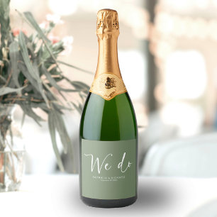 Étiquettes Pour Bouteilles De Vin Mousseux Nous faisons de la calligraphie moderne pour maria