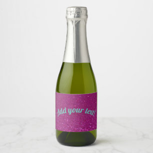 Étiquettes Pour Bouteilles De Vin Mousseux parties scintillant pétillante rose personnalisé
