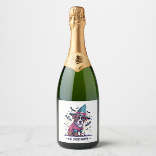 Étiquettes Pour Bouteilles De Vin Mousseux Pâtes Médicales et hurlements Un infirmier Éffraya