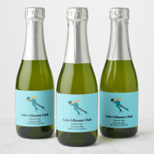 Étiquettes Pour Bouteilles De Vin Mousseux Patinage de vitesse