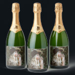 Étiquettes Pour Bouteilles De Vin Mousseux Photo 30th Birthday Party Script personnalisé<br><div class="desc">Photo 30th Birthday Party Script Étiquette de vin scintillant personnalisé</div>