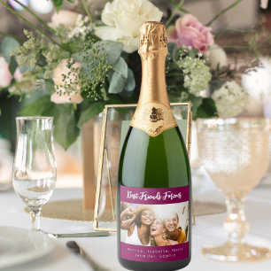 Étiquettes Pour Bouteilles De Vin Mousseux Photo best friends pour toujours besties party vio