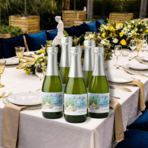 Étiquettes Pour Bouteilles De Vin Mousseux Piano Merci Violon colombes Mariage cadeau de lu
