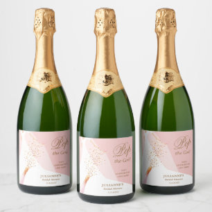 Étiquettes Pour Bouteilles De Vin Mousseux Pluie de Cadeaux de Mariée Faites Sauter le Boucho