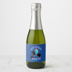 Étiquettes Pour Bouteilles De Vin Mousseux Poules drôles Soirée de poulet humour de fête