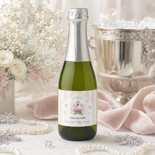Étiquettes Pour Bouteilles De Vin Mousseux Princesse d'hiver Un peu Fête de Naissance de Cygo