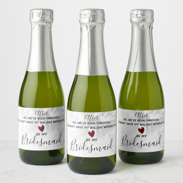 Étiquettes Pour Bouteilles De Vin Mousseux Proposition de la fête nuptiale Soyez ma servante  (Bouteilles)