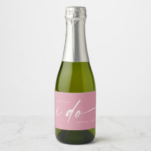 Étiquettes Pour Bouteilles De Vin Mousseux Proposition de la partie nuptiale   Mini rose pâle