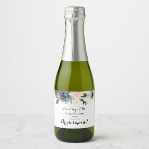 Étiquettes Pour Bouteilles De Vin Mousseux Proposition élégante de la servante d'accueil flor