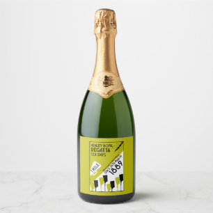 Étiquettes Pour Bouteilles De Vin Mousseux Rivière Thames Regatta - Vintage Retro Style Rowin