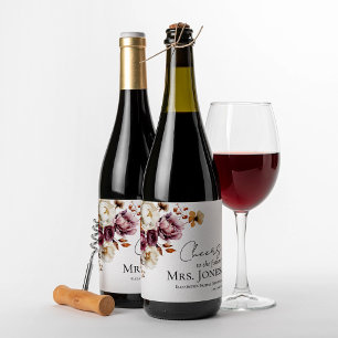 Étiquettes Pour Bouteilles De Vin Mousseux Salutations pour les futures mères   Fête des mari