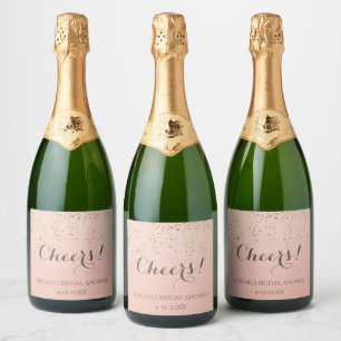 Étiquettes Pour Bouteilles De Vin Mousseux Santé! Brunch et Bubbly Sparkling Vin Douche